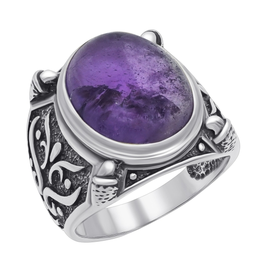 Кольцо из серебра с ювелирным кристаллом Кольцо из серебра с ювелирным кристаллом