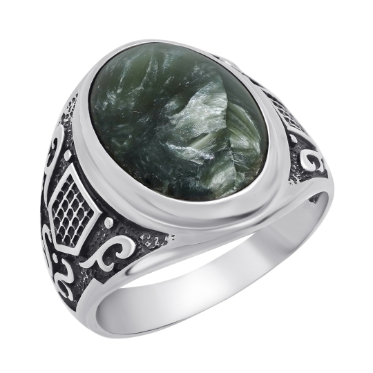 Кольцо из серебра с эмалью Кольцо из серебра с эмалью