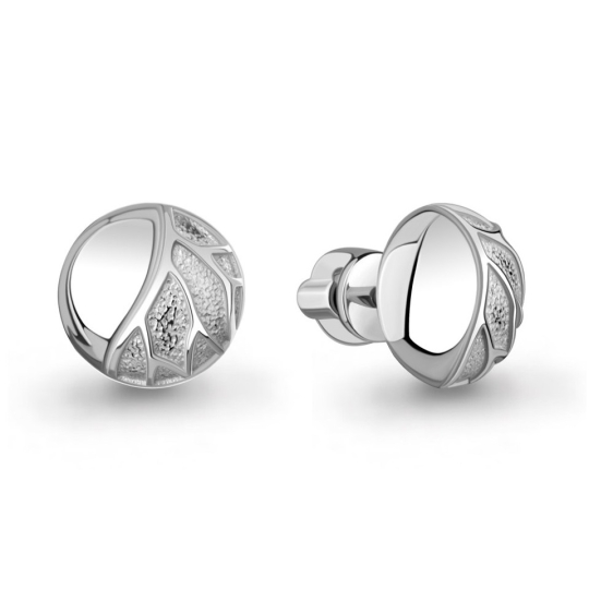 Серьги из серебра с ювелирными кристаллами