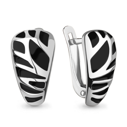 Кольцо из серебра с эмалью