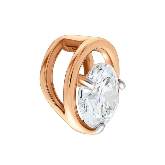 Подвеска из золота с фианитами