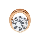 Подвеска из золота с выращенным бриллиантом