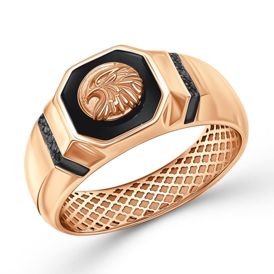 Кольцо из золота с фианитом