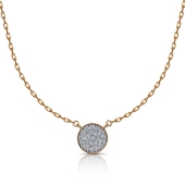 Колье из золота с фианитами