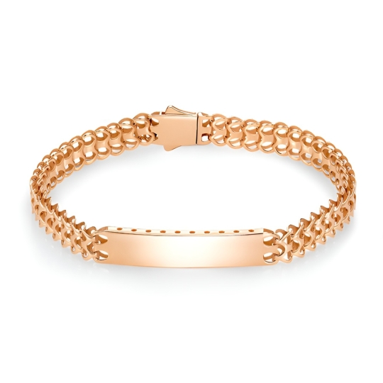 Браслет из белого золота с черными бриллиантами