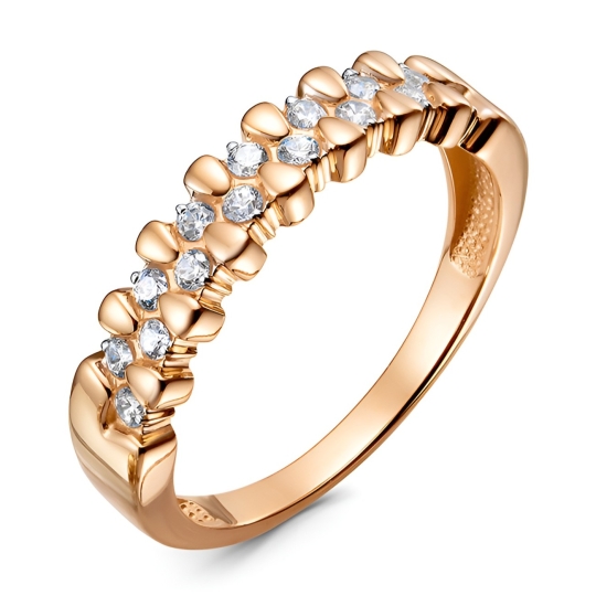 Серьги из золота с фианитами