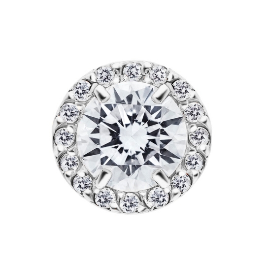 Подвеска из золота с фианитом "Дракон"