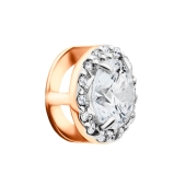 Подвеска из золота с выращенными бриллиантами