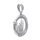 Подвеска из серебра с фианитами