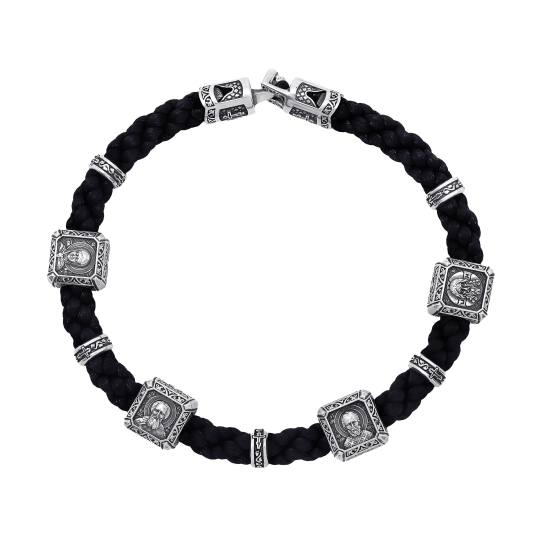 Браслет из серебра с фианитами