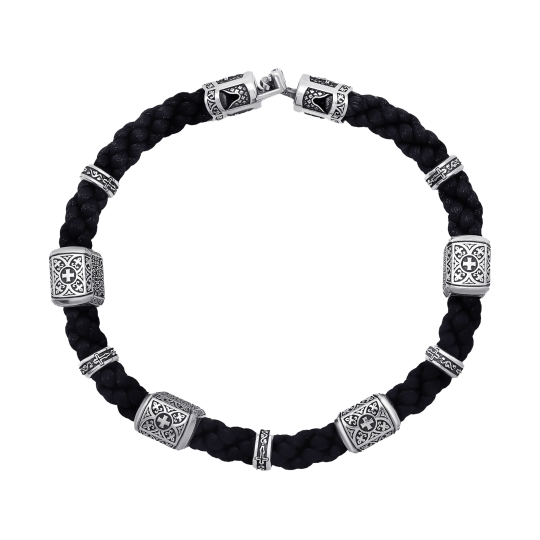 Браслет из серебра с фианитами