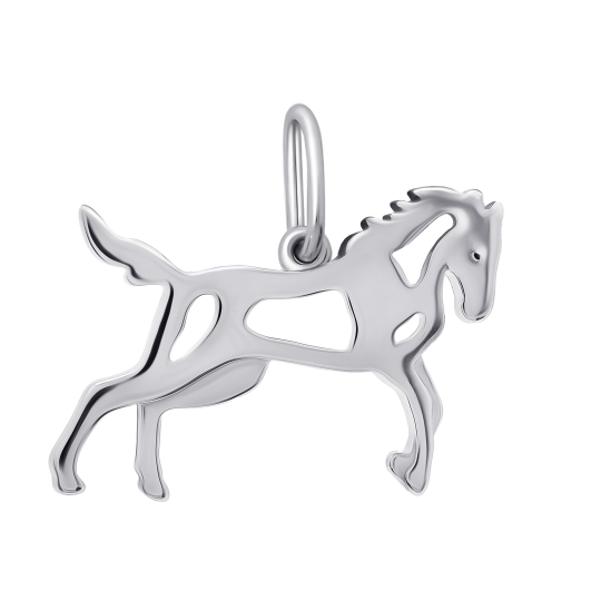 Подвеска из серебра с фианитами 