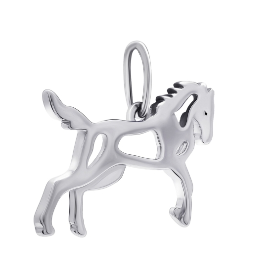 Подвеска из серебра с фианитами 