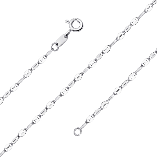 Цепь из серебра плетения "Скарабей"