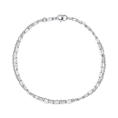 Браслет из серебра двурядный