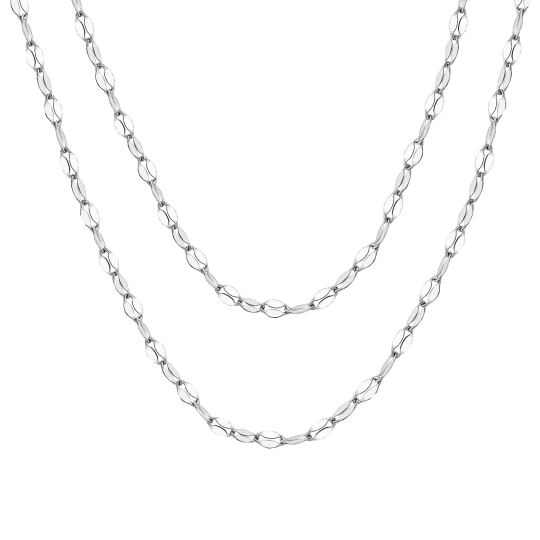 Колье из серебра плетения "Гурмета"