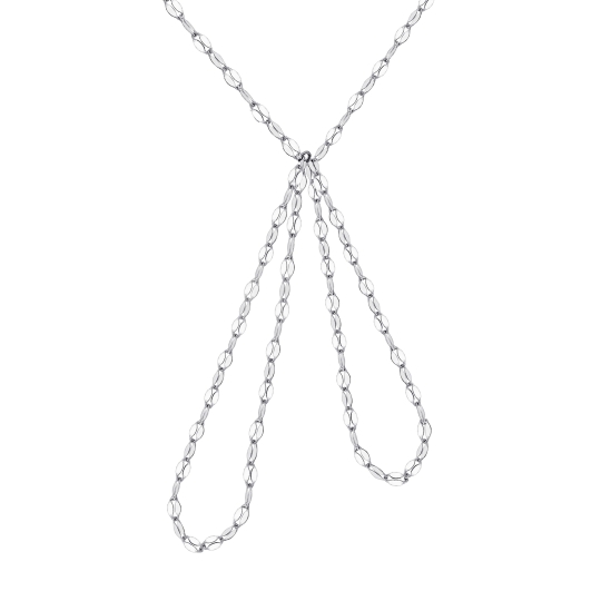 Колье из серебра плетения "Снейк"