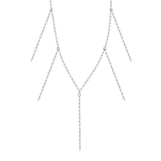 Колье из серебра с фианитами "Созвездие Льва"