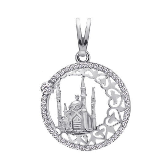 Подвеска из серебра с перламутром