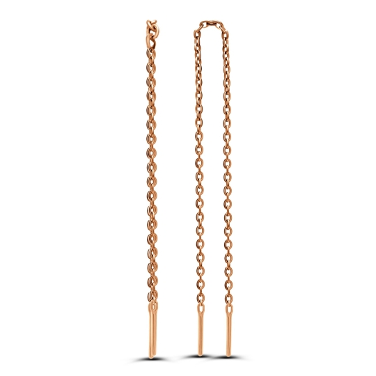 Серьги из золота с фианитами