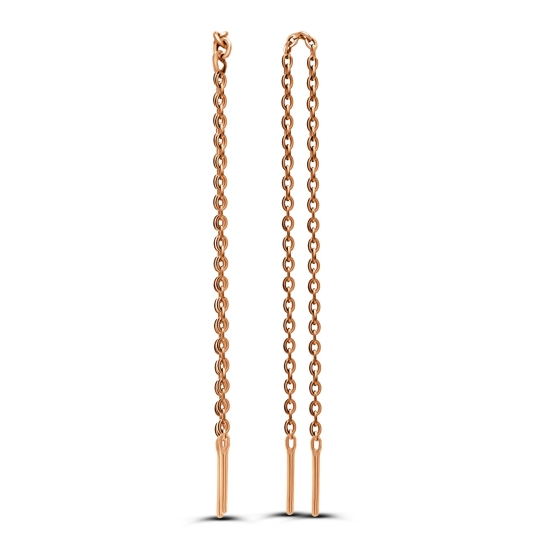 Серьги из золота с фианитами