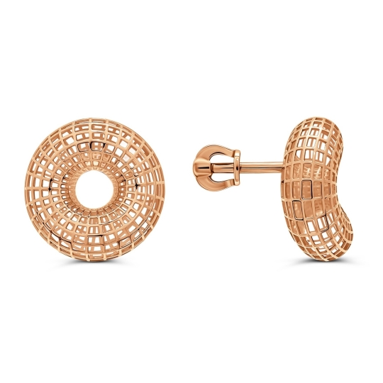 Серьги из золота с выращенными бриллиантами