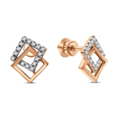 Серьги из золота с фианитами