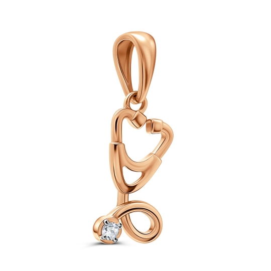 Подвеска из золота "Знак зодиака Водолей"