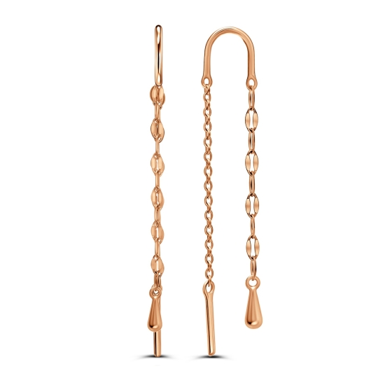 Серьги из белого золота с бриллиантами