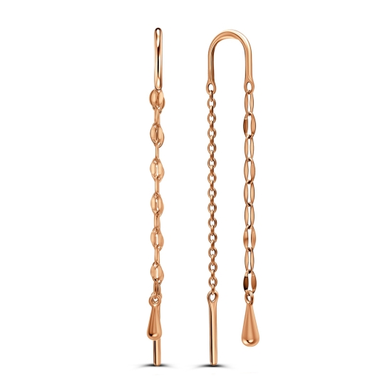 Серьги из белого золота с бриллиантами