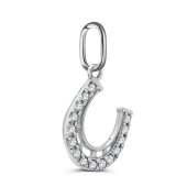 Подвеска из серебра с фианитами 