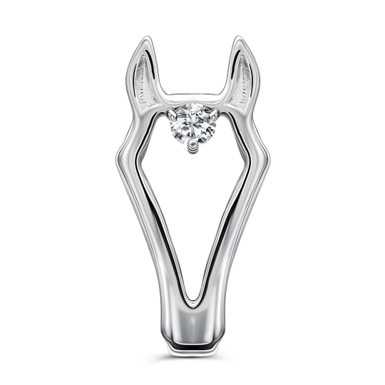 Подвеска из серебра с фианитом