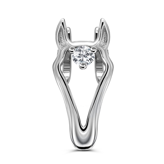 Подвеска из серебра с фианитом