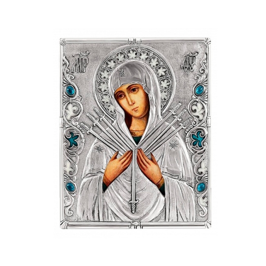 Автомобильная икона с образами "Георгий Победоносец" и "Николай Чудотворец"