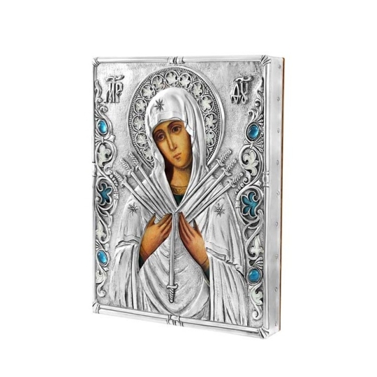 Автомобильная икона с образами "Георгий Победоносец" и "Николай Чудотворец"