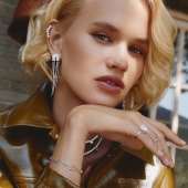 Кольцо из серебра с фианитами