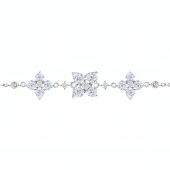 Браслет из серебра с фианитами