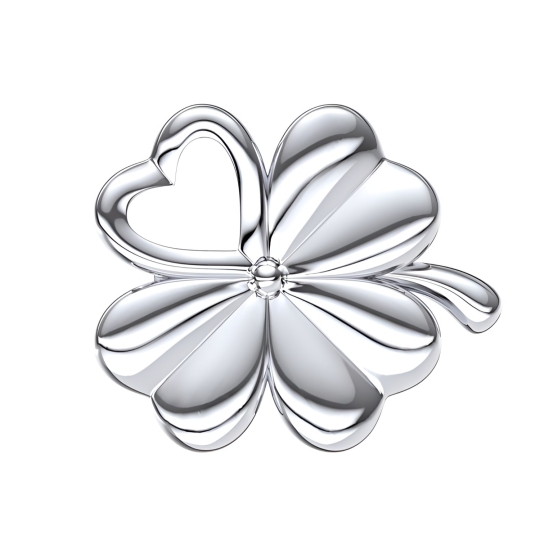 Брошь из серебра с топазами Swiss и фианитами