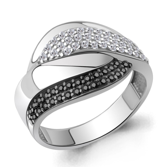 Кольцо из серебра с чернением