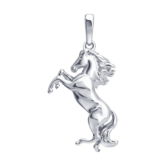 Подвеска из серебра с фианитами