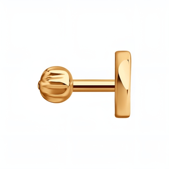 Серьги из лимонного золота с фианитами