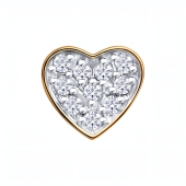 Одиночная серьга из золота с фианитами