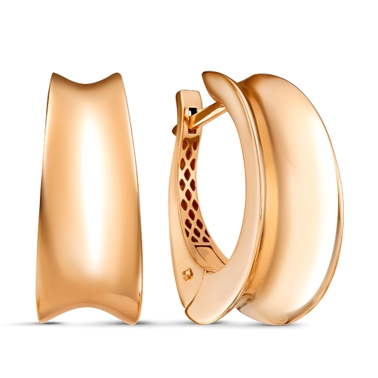 Серьги из золота с фианитами