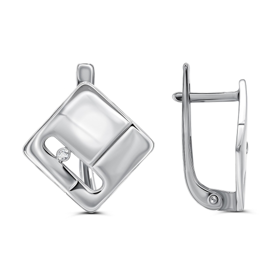 Серьги из серебра с эмалью