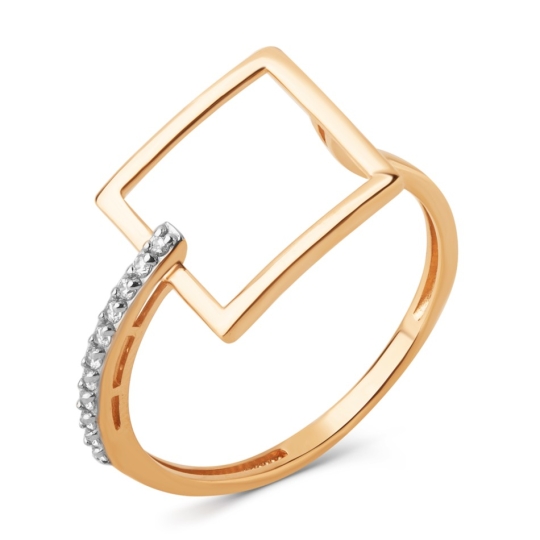 Кольцо из золота с топазами