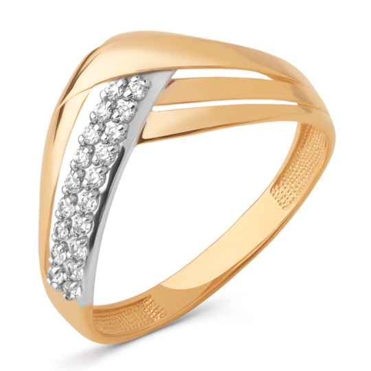 Кольцо из золота с гранатами