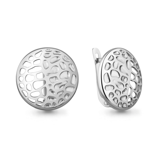 Серьги из серебра с бриллиантами