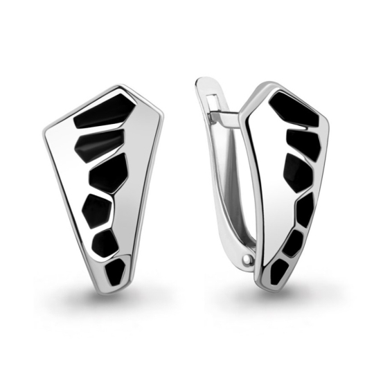 Кольцо из серебра с эмалью