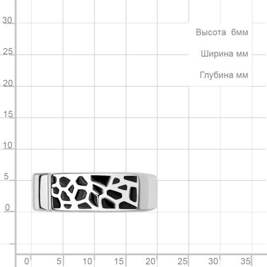 Кольцо из серебра со Swarovski Zirconia