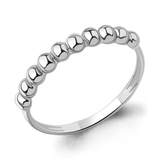 Кольцо из серебра с горным хрусталем и фианитами